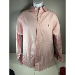 Polo Ralph Lauren Classic Fit Dress Shirt 16.5 34/35 Pink Button Down